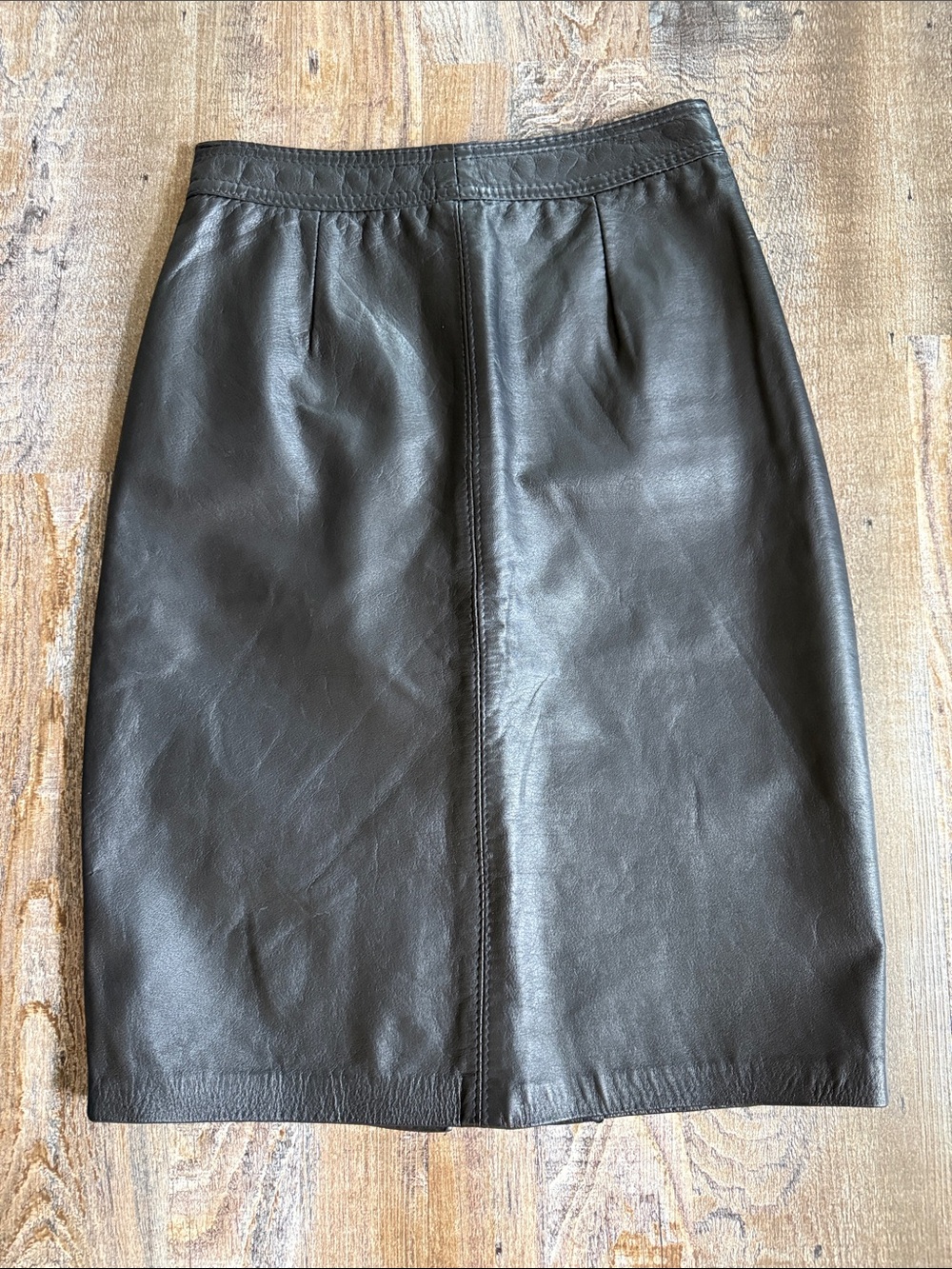 The Leather Ranch | Black Leather Skirt